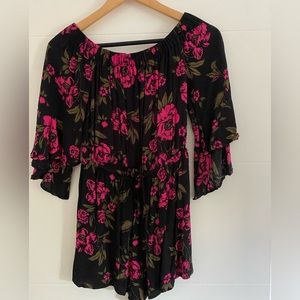 Express, Pink and black Romper